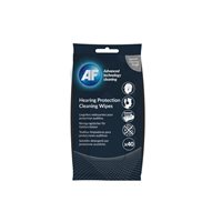 AF Pack 40 toallitas húmedas limpiadoras para equipamiento protector auditivo AEPCW040, (1 u.)