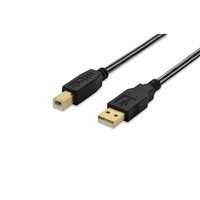 EDNET Cable USB 2.0 tipo A-B Macho/Macho 1,8 metros 84180, (1 u.)