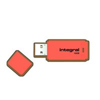 INTEGRAL Memoria USB 2.0 Neon 16 GB naranja INFD16GBNEONOR, (1 u.)