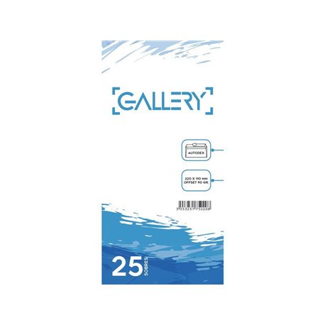 GALLERY Pack de 25 sobres 120x176 offset blanco 90 gr. tira silicona apertura fácil 05/08870R, (1 u.)
