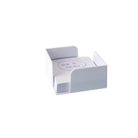 ARCHIVO 2000 Portanotas BEN cuadrado para taco papel 100X100 MM.105x105x55mm.Color Blanco 800 BL, (1 u.)