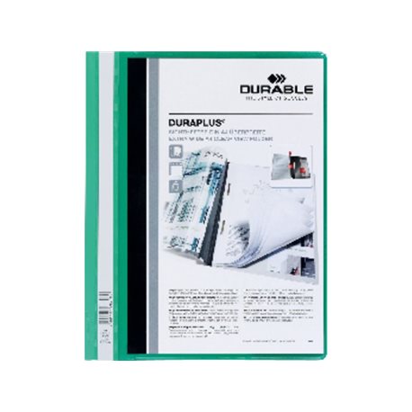 DURABLE Dossiers Duraplus A4 Fastener metalico Verde PVC 2579-05, (25 u.)
