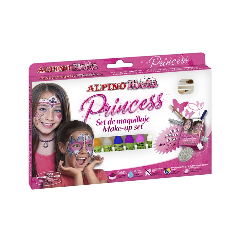 ALPINO Pinturas Maquillaje Princess 6 Ud Colores surtidos Barra Barra  DL000010, (1 u.) - Maosa Oficinas, .
