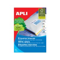 APLI Etiquetas ILC Caja 100 hojas 2400 ud Blancas 1299, (1 u.)