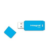 INTEGRAL Memoria USB 2.0 Neon 64 GB azul INFD64GBNEONB, (1 u.)