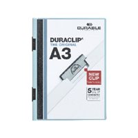 DURABLE Dossiers clip Duraclip A3 Azul PVC 221806, (10 u.)