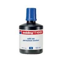 EDDING Frasco de Tinta  T-100 azul 100 ml T100-03, (1 u.)