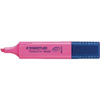STAEDTLER Marcador fluorescente Textsurfer Classic Trazo 1-5mm Punta bisel Secado rapido Rosa 364-23, (10 u.)