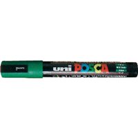UNI-BALL Marcador especial PC-5M punta de 1,8-2,5 mm. Lavable Carteleria, postes.Verde 152686000, (12 u.)