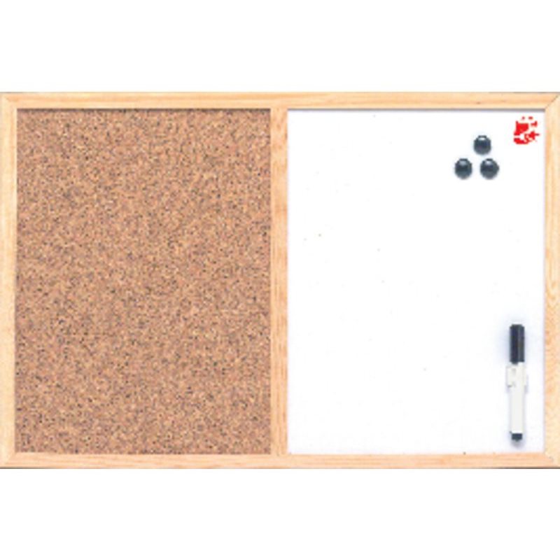 Amanti Art Tablero de corcho natural para pared (32 x 24) con marco de  madera blanco blanco y blanco, tablero de corcho mediano para oficina,  tablero