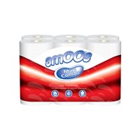 AMOOS P.108 rollos higienicos 2 capas 16m ultrasuave 100% fibra pura alta calidad H6216341, (1 u.)