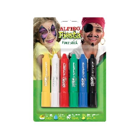 ALPINO Pinturas Maquillaje 6 ud 5 gr Barra DL000014, (1 u.)