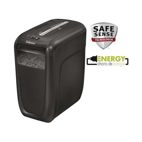 FELLOWES Destructora Personal 60 Cs Capacidad 9h. 22L corte partículas 4x50 mm 4606101, (1 u.)