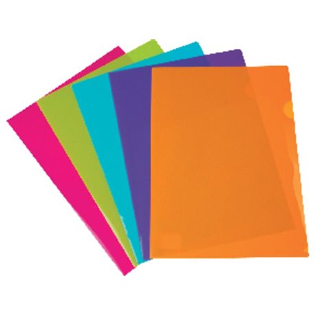 5* Dossier A4 Polipropileno Con uñero Transparente UNP007, (10 u.)