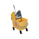 RUBBERMAID Cubos limpieza 25L Amarillo Ruedas Con prensa R014152, (1 u.)