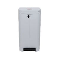 RUBBERMAID Contenedores Step-On Best 940X540X410 100L Blanco Asa Pedal FG615100WH, (1 u.)