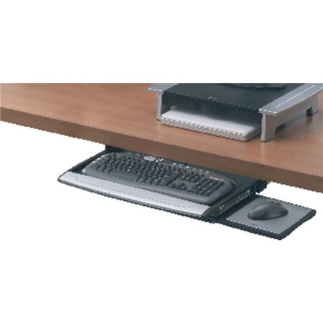 FELLOWES Bandeja deluxe Office Suites para teclado y ratón negro/plateado 8031201, (1 u.)