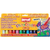 PLAYCOLOR Tempera Solida 10 Gr Colores surtidos 12 Ud 10731, (1 u.)