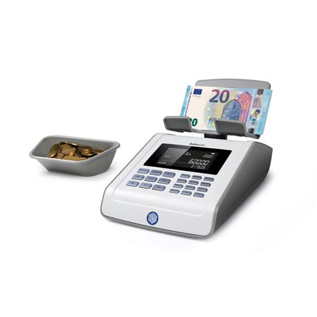 SAFESCAN Contador de billetes y monedas 6185 Pesa y cuenta  220/pilas 230x140x110 131-0457, (1 u.)