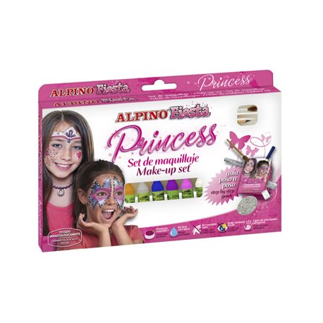 ALPINO Pinturas Maquillaje Princess 6 Ud Colores surtidos Barra Barra DL000010, (1 u.)