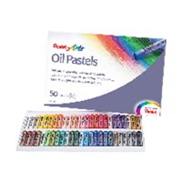 PENTEL Pasteles de aceite Caja 50 Ud Colores brillantes muy surtidos PHN-50, (1 u.)