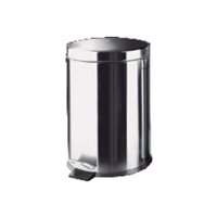 IBERLIM Papelera acero inoxidable 5L con pedal 16471, (1 u.)