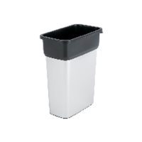 VILEDA Contenedores reciclaje Geo 29X49X61 55L Negro/gris 137660, (1 u.)