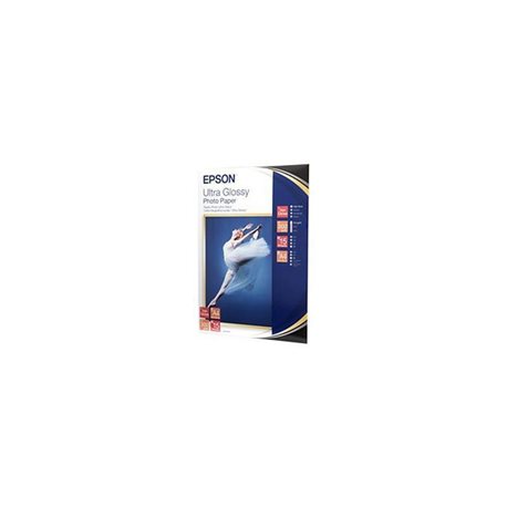 EPSON Papel fotografico 15 hojas A4 Brillo Ultra C13S041927, (1 u.)