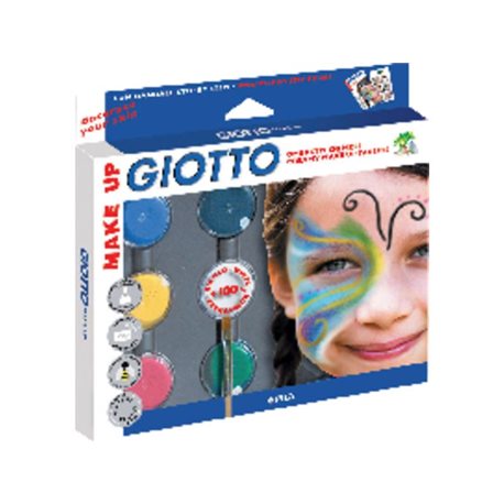 FILA Pinturas Maquillaje GIOTTO Set Sombras 6ud Colores surtidos Botes 5,5ml+Blanco 10ml 470100, (1 u.)