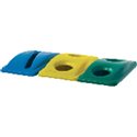 RUBBERMAID Tapas contenedores Slim JimVerde Para Slim Jim FG269288GRN, (1 u.)