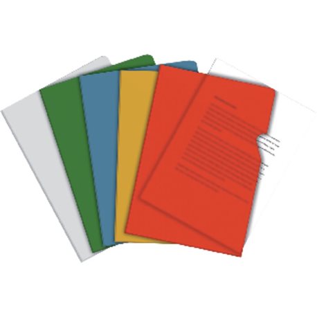 5 STAR Dossier Caja 100 ud A4 Pvc Con uñero Amarillo 200 micras 72102-SPICER 5, (1 u.)
