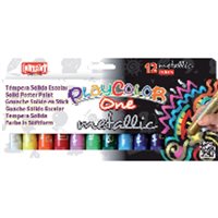 PLAYCOLOR Tempera Solida Serie Sol 10 gr Colores surtidos 12 Ud 10121, (1 u.)