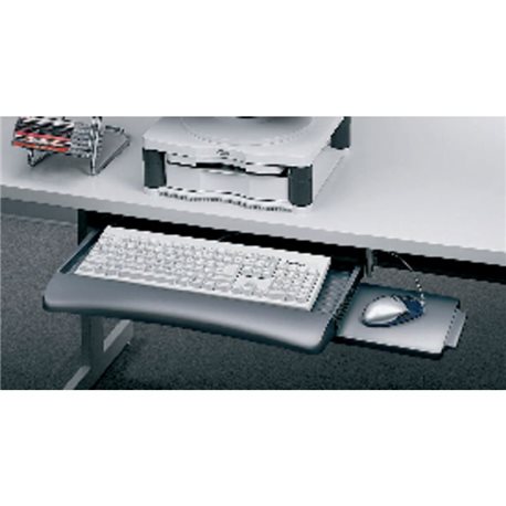 FELLOWES Bandeja Manager para teclado y ratón grafito 93804, (1 u.)