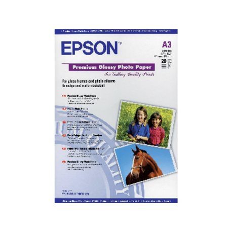 EPSON Papel fotografico C13SO41315 Paquete 20 hojas A3 Brillo C13S041315, (1 u.)