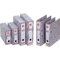 5 STAR Archivador Palanca Folio Lomo 75mm Jaspeado Gris 931614, (20 u.)