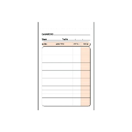 MARINO Talonario camarero 105x150 mm Triplicado 89/3, (10 u.)
